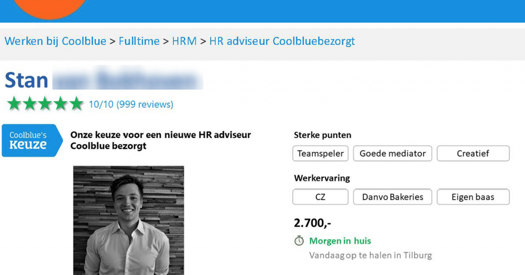 Briljante sollicitatie bij Coolblue gaat viral op LinkedIn
