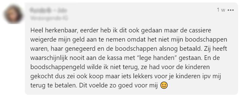 Geen saldo