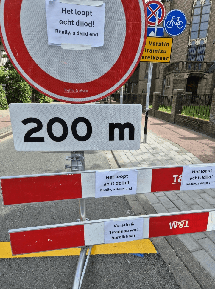 verkeersbord briefjes bord briefje
