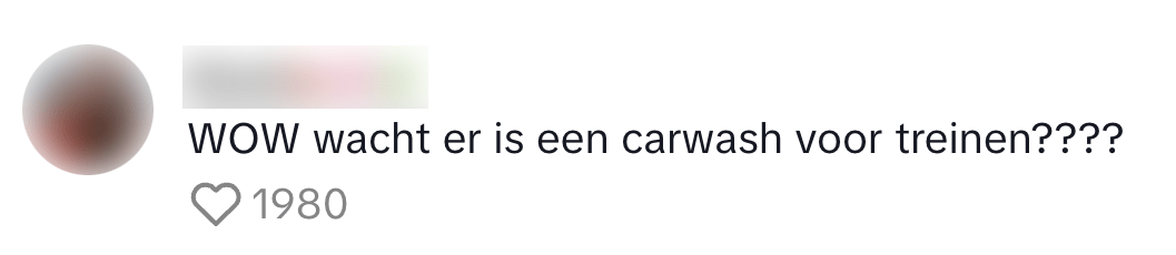 carwash voor trein