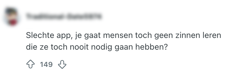 slechte app