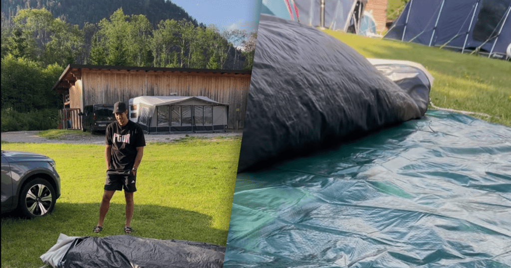 tent camping oostenrijk vakantie slang