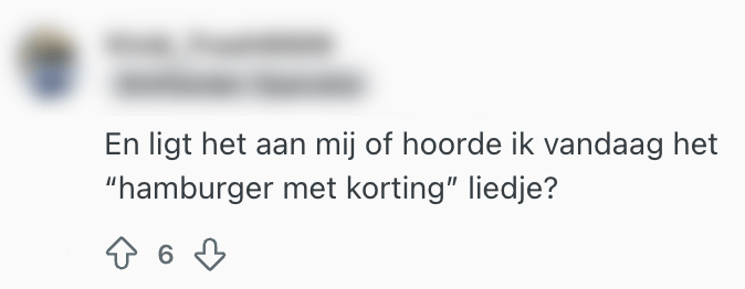 hamburgers met korting