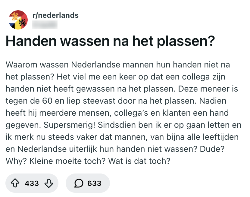 handen wassen