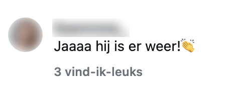 is er weer