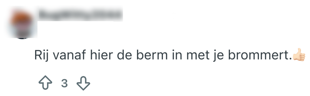 borden fietspad