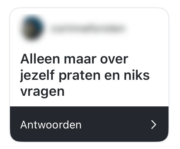 over jezelf praten